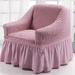 Покрывало-чехол на кресло / Розовый