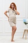 Женская туника для беременных и кормящих 67123 Бежевая